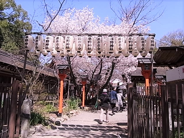 平野神社 門2